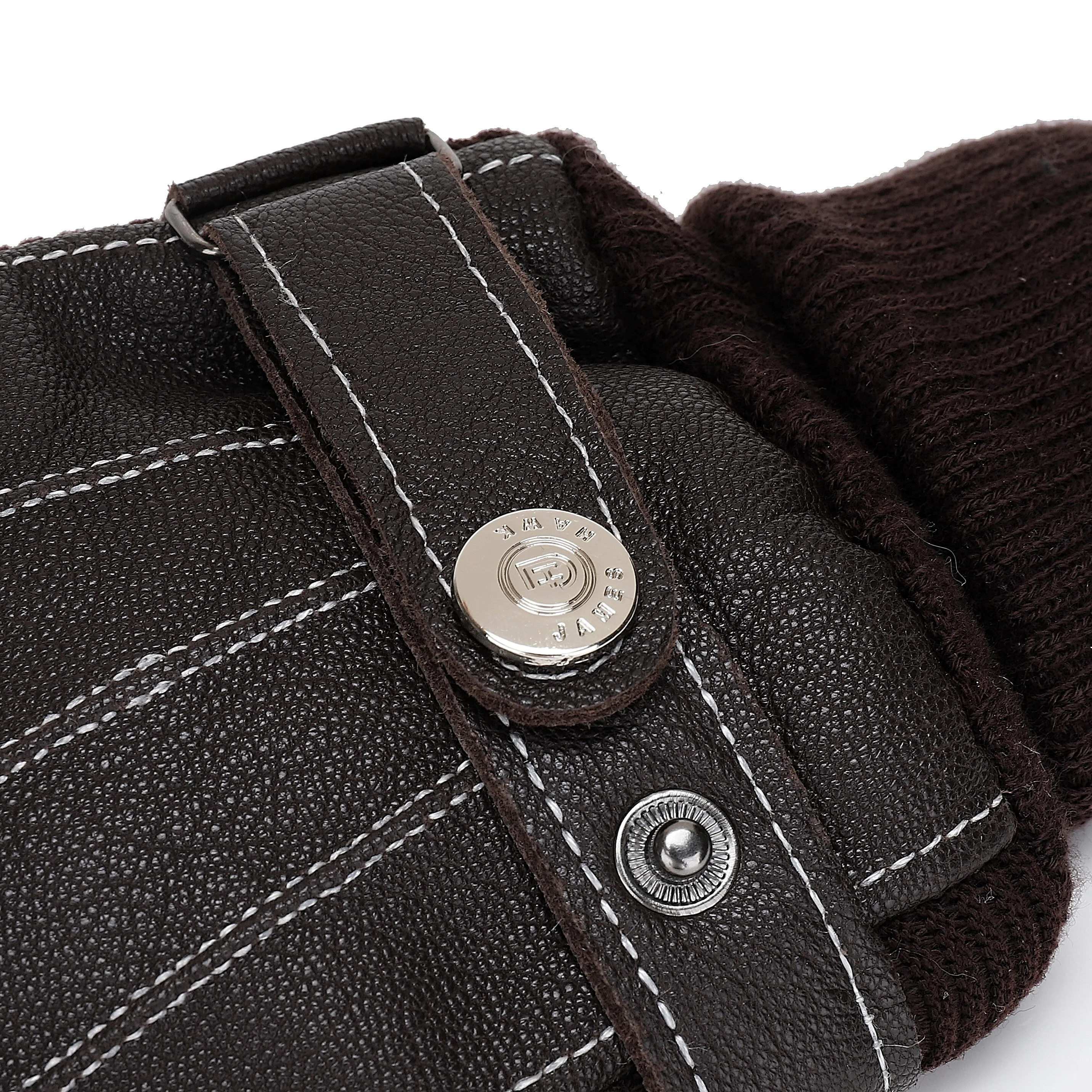 Warm Leather Winter Gloves for Men  Driving Cold Weather Glove Made of pigsuede