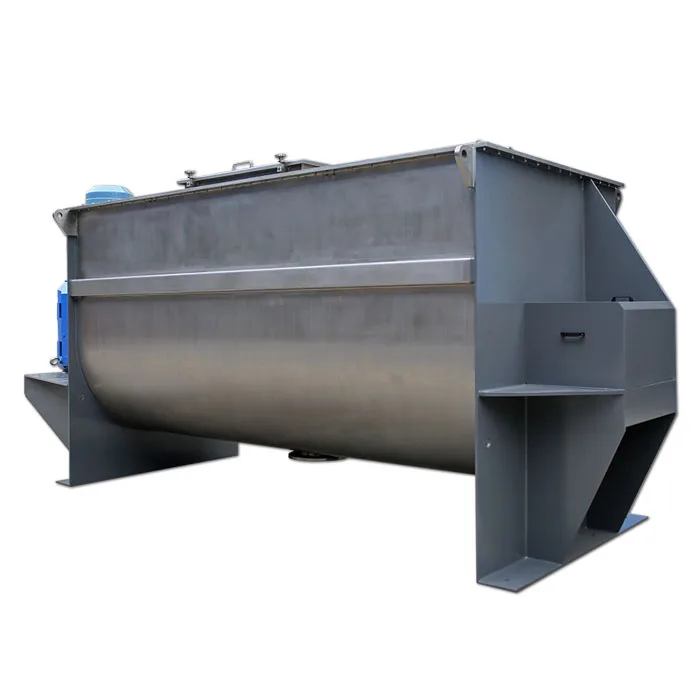 Low Noise Commercial Putties Chemical Powder Horizontal Ribbon Mixer