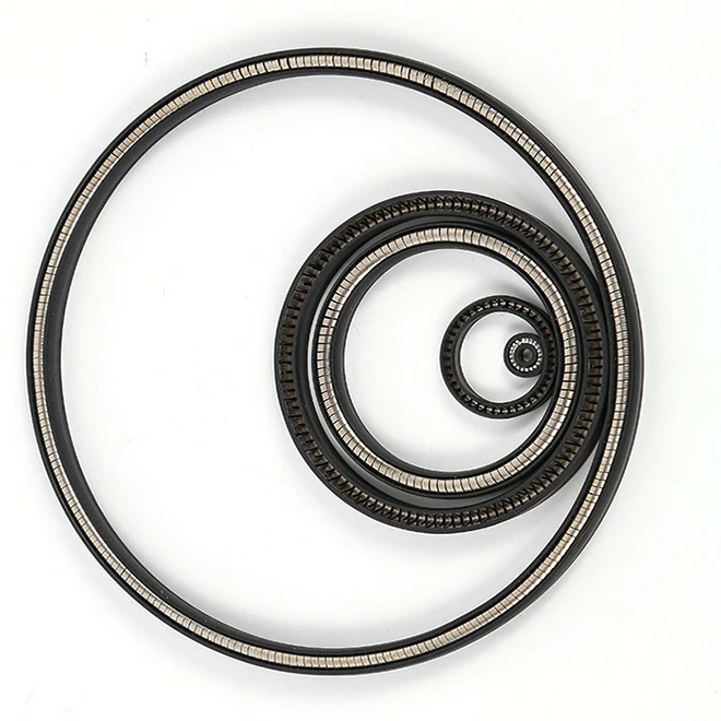 PTFE U cup piston seals spring energized seal
