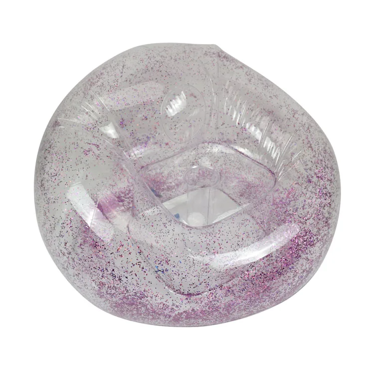Pink Glitter Sofa Furniture Single Seat Chair Inflatable Lounge Chair