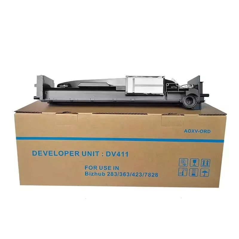 JCT High Quality DV411 Developer Unit For Konica Minolta Bizhub 223 283 363 423 7828 7823 dv411 with developer