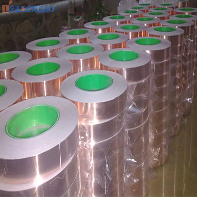 LDW Copper Foil with Conductive Adhesive Copper Tape for Guitar and EMI Shielding, Slug Repellent, Electrical Repair Custom Size