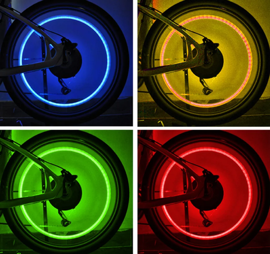 RTS LED valve light outdoor sports bike hot wheels night riding gas nozzle light skull head Plastic bicycle wheel lights