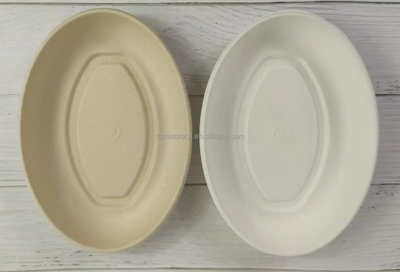 
900ml oval natural disposable salad 24 oz compostable sugarcane Bowl 