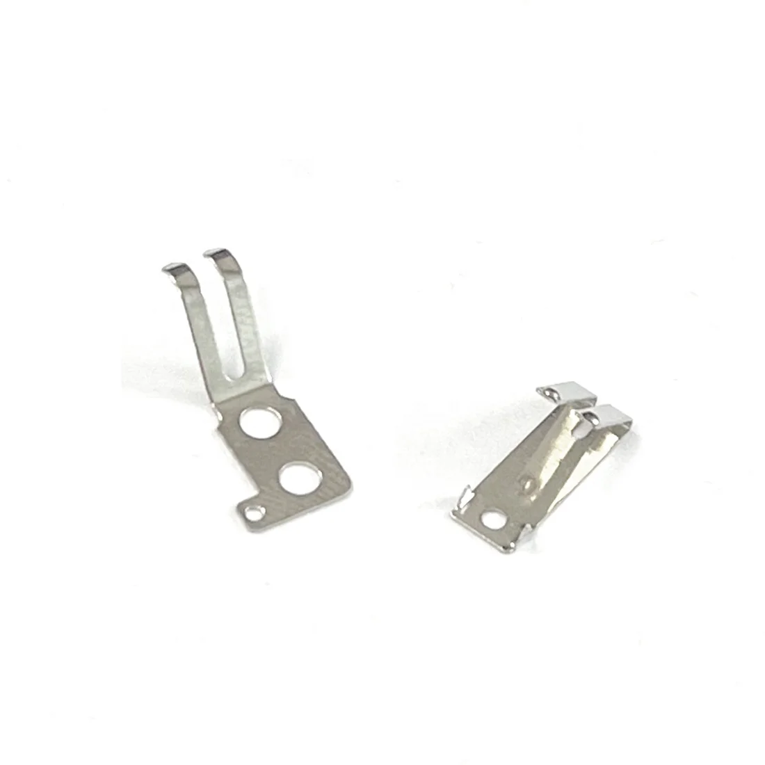 Flat leaf plate plated straight spring battery leaf spring contact connector