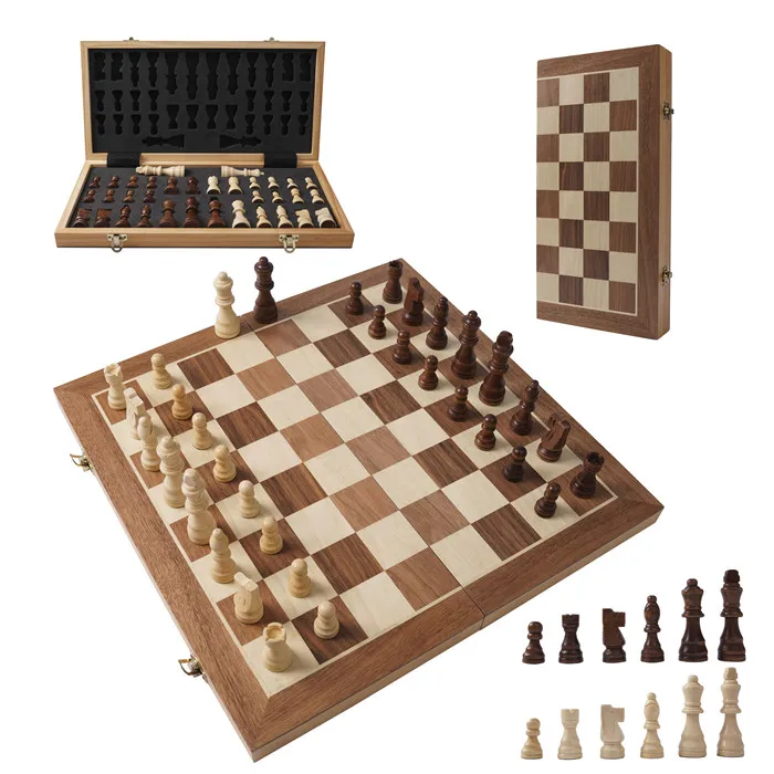 Wholesale Custom Wood Chess Pieces Chess Game Luxury Chess Set