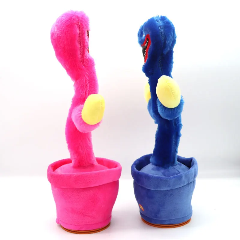YIWU AULLAN Huggys Wuggy English Songs Dancing Cactus Usb Chargeable Twisting Music Doll poppy playtime Cactus Plush Toy