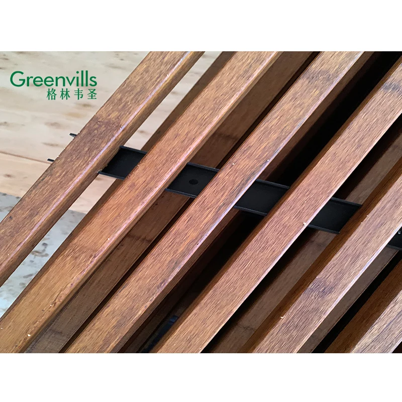 2023 New arrival amazing design outdoor bamboo strand woven bamboo grating keel for CE certification