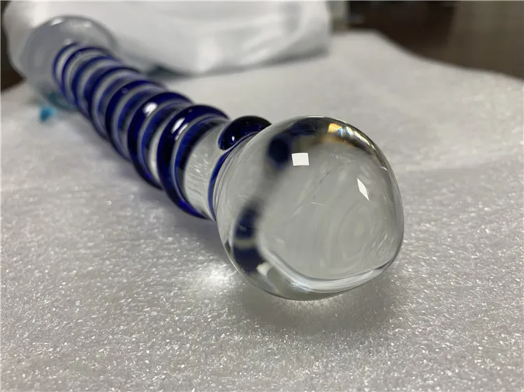 
2020 Hign Quality Colorful Lighted G Spot Penis Huge Men Large Glass Dildo 