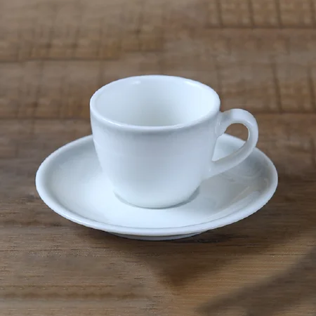 Factory Custom Logo Pottery Tea Cups Ceramic Coffee Nordic Latte Espresso Cup and Saucer for Restaurant