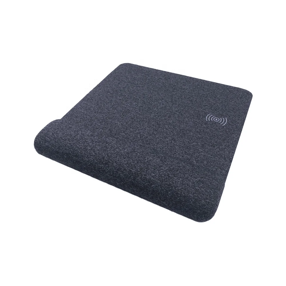Musthong Fast Wireless Charging Mouse Pad with Wrist Rest Support Memory Foam and Non-Slip Base for Computer Laptop Office Home