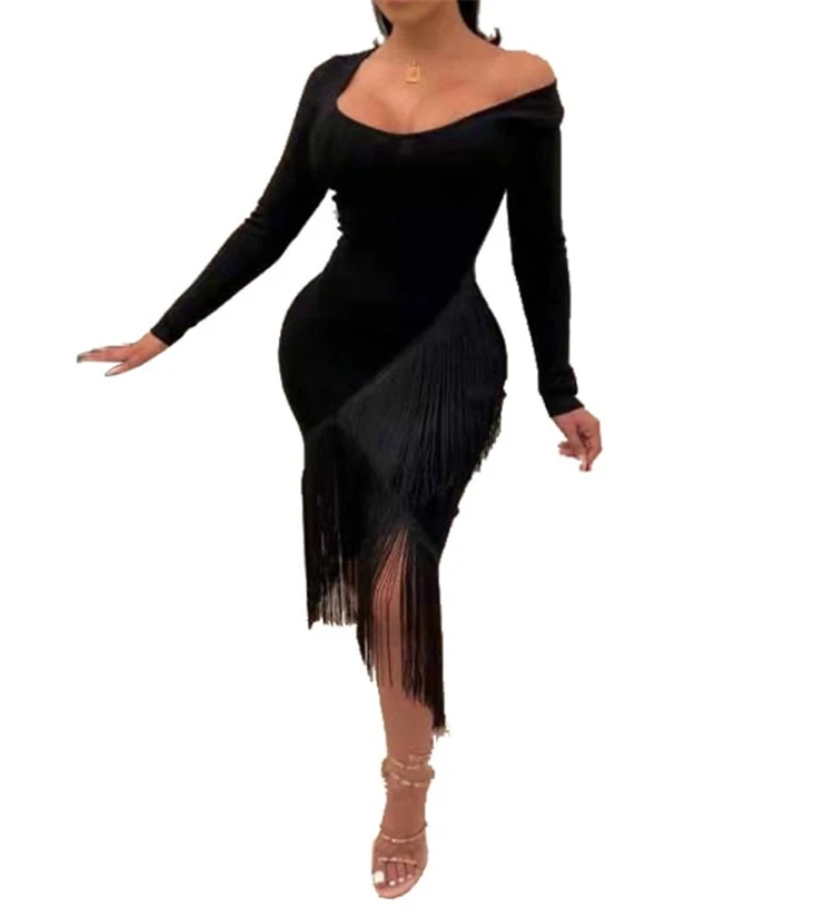 S1107 China Bulk Clothing Supplier Free Shipping Winter Dresses for Women