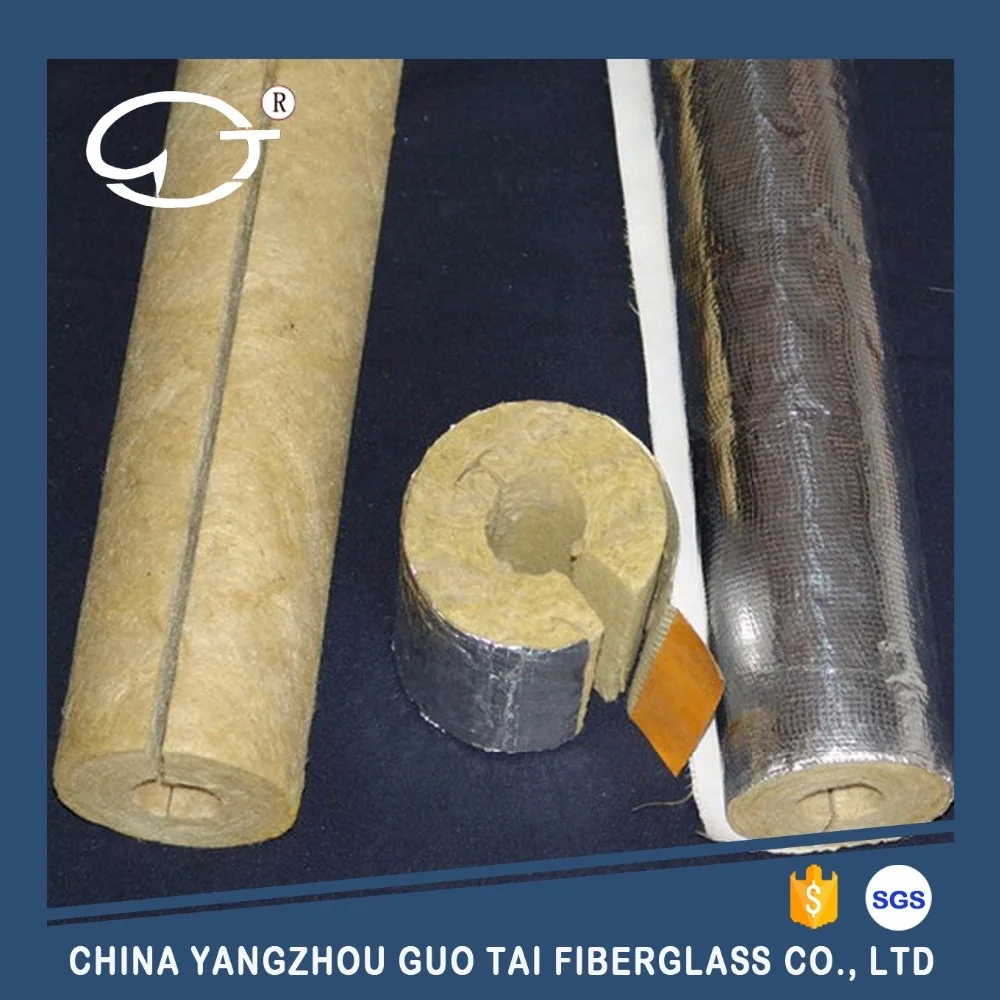 Waterproof Rock Wool Pipe for thermal  insulation