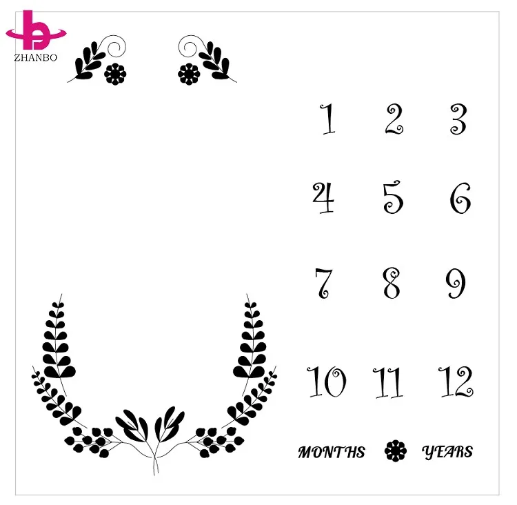 Top 100 Sellers Baby Milestone Blanket Newborn Photography Background Prop For Beautiful Baby Photos