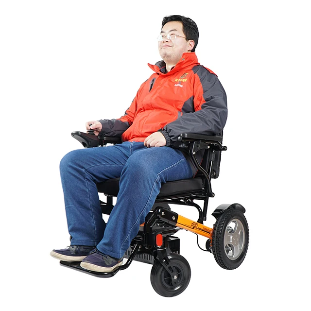 12 inches solid tyres 250w motor aluminum alloy frame portable foldable lightweight power wheelchair for Europe market