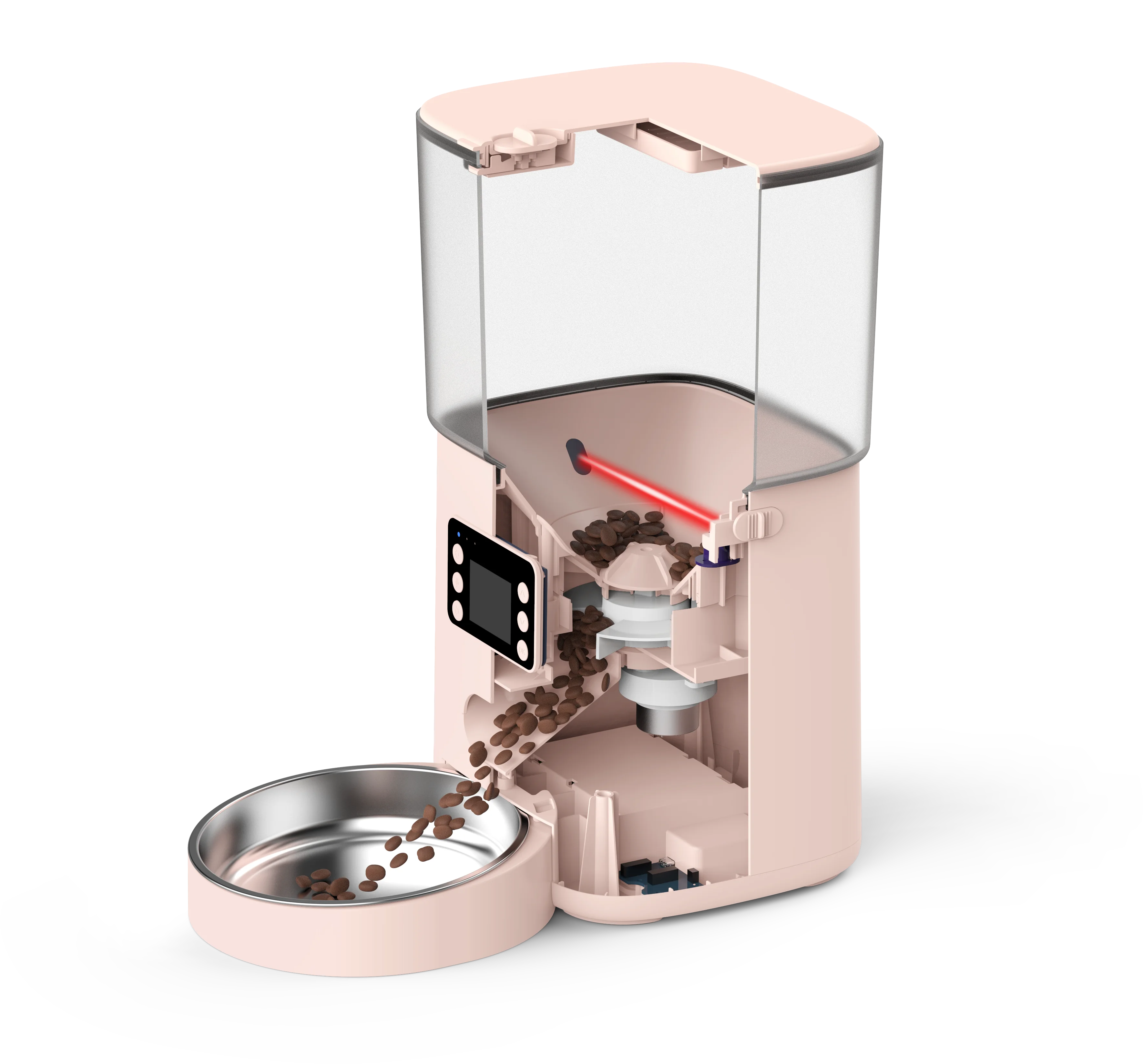 iPetDog electric Brand new Dog Cat Smart Wifi Mobile Phone App Remote Control Microchip Automatic Pet Feeder with high quality