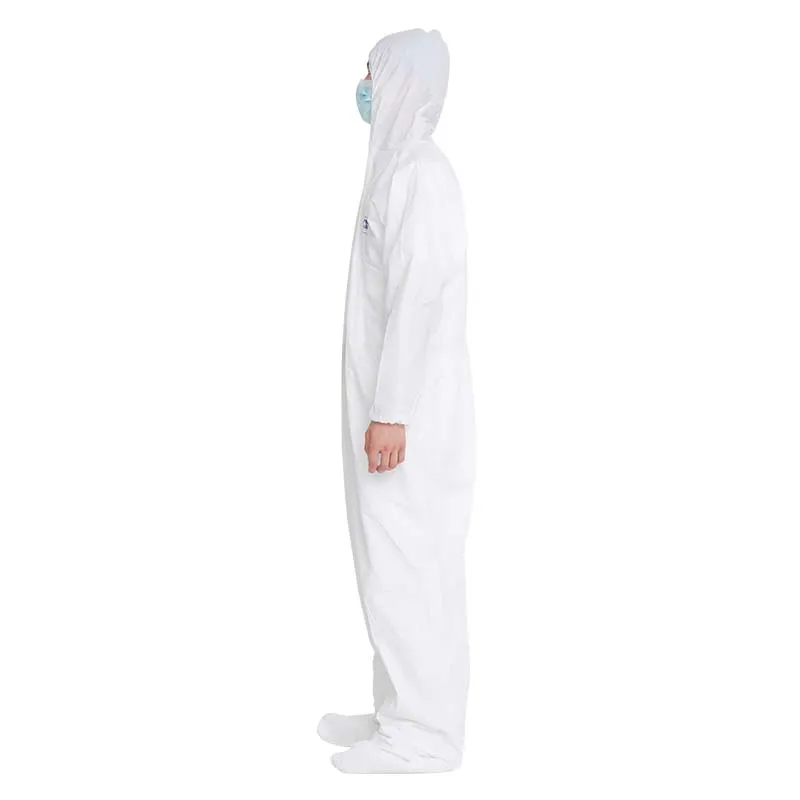 OEM Type 5/6 Coverall ppe Kit Suit Anti-Asbestos Safety Clothing Protective Clothing SMS 50/60Gsm Industrial Work Clothes
