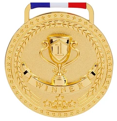 cheap metal blank ribbon hanger Gold Silver Bronze Sports Medals Custom Medal