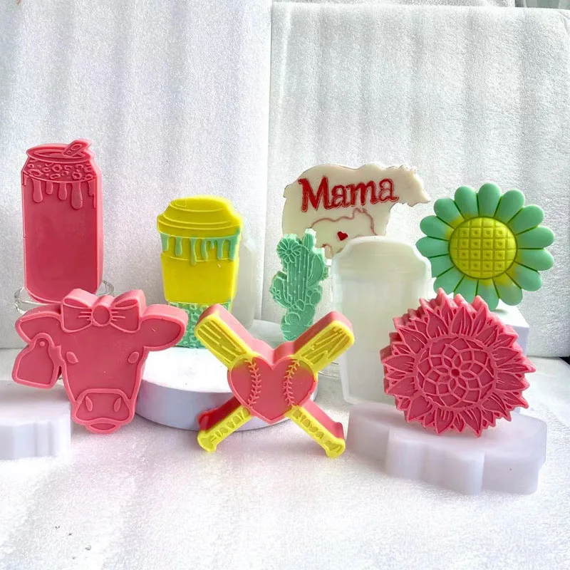 Новые идеи лидер продаж Силиконовые свечи для ароматерапии подсолнечника бульдога кактуса крыла автомобиля свежие ароматизированные из смолы