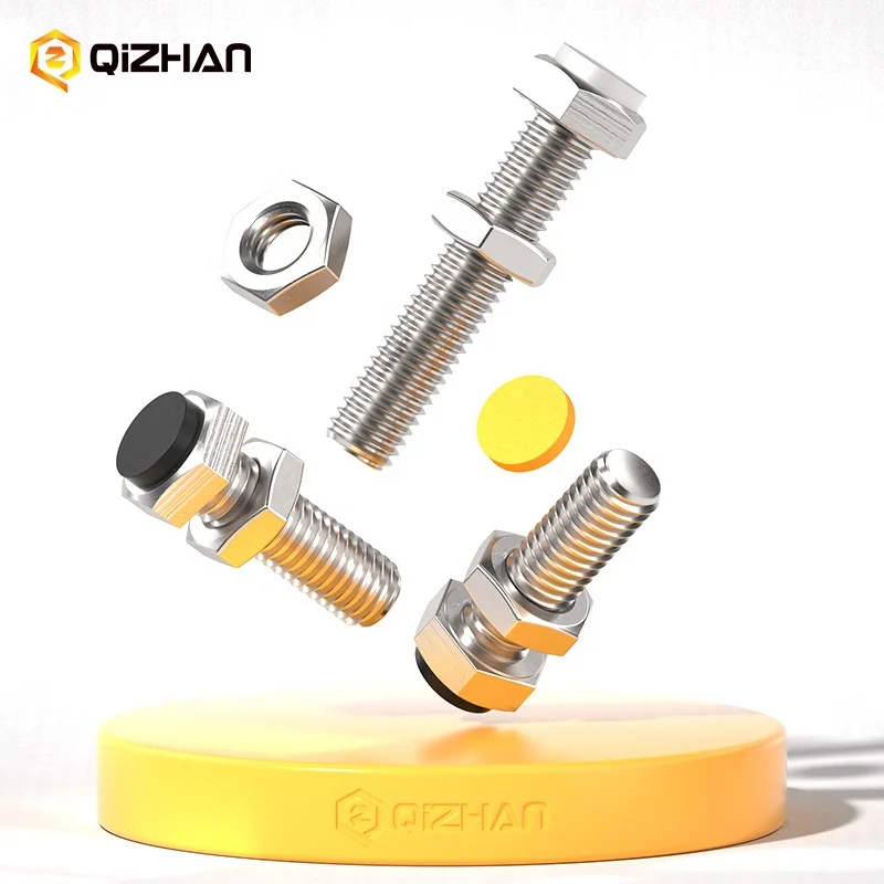 Factory direct stainless steel M3M4M5M6M8M10M12 Hex Shoulder Type Screw Stopper Bolt