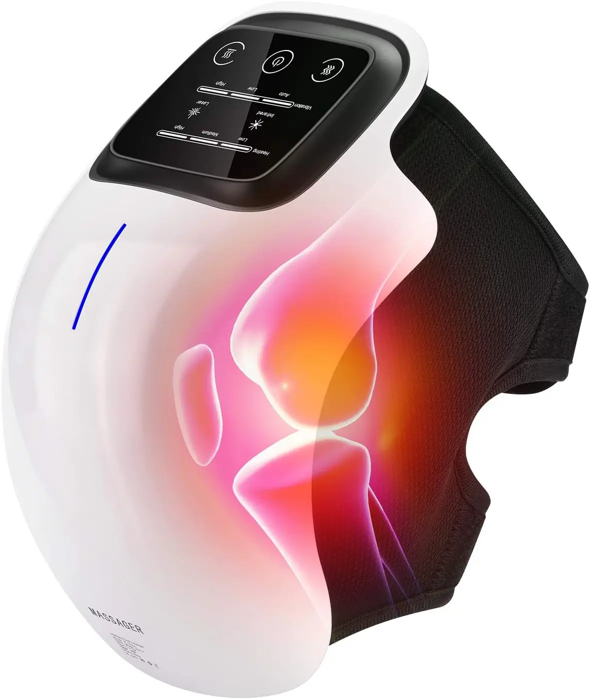 OEM ODM Electric Knee Massager for Arthritis Joint Pain Injury Infrared Heat and Vibration Knee Device for Knee Pain Relief