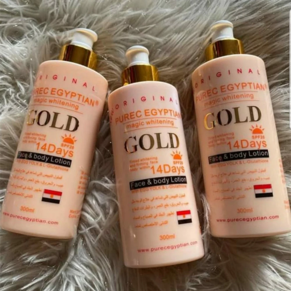 Tinted Whitening And Firming Face Body Within 14 Days  Whitening Gold Body Lotion Cream OEM Private Label