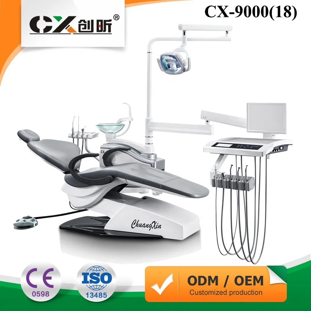 
Complete Integral Cheap Dental Unit Chair CE Approved Electric Treatment Machine Noiseless CX-9000(18) 
