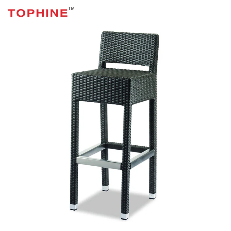 
Commercial Contract TOPHINE CHINA Furniture Wholesale Contemporary Wicker Woven White Bar Stools 