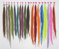 4-12 дюймов, тонкие длинные радужные цвета, 100% натуральные петушиные перья для наращивания волос, распродажа