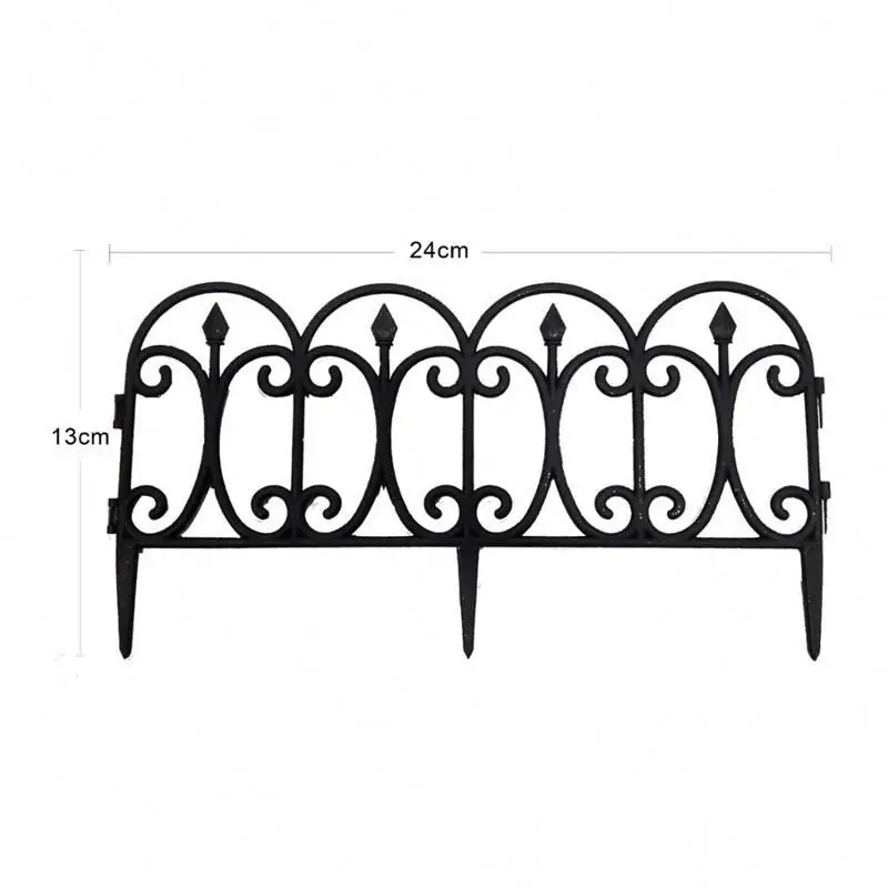 
garden plastic picket fence removable small garden fence 