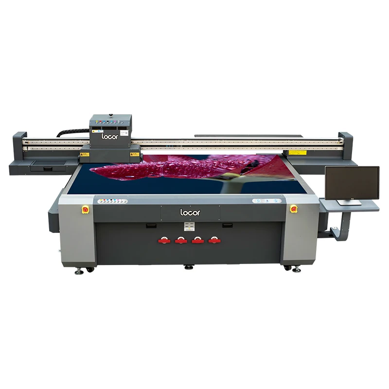 Locor Gen6  Gen5 40cm Height New Model 2.5m*1.3m 2513 Uv Flatbed Printer Uv Hybrid Printer
