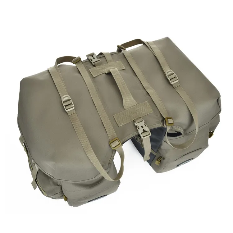 Waterproof Large Capacity Bicycle Pannier Rear Rack Saddle Bag with Reflective Strips for Cycling