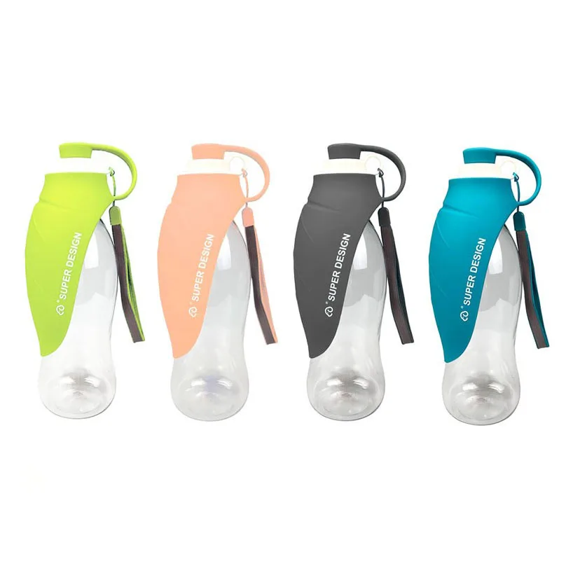580Ml Collapsible Pet Bottle Water Silicone Leaf Shape Portable Dog Water Bottle Water Dispenser Travel Feeder Pet Bowl