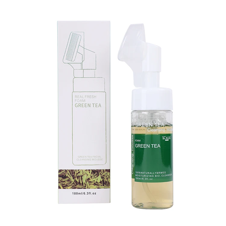 High Quality Green Tea Skin Whitening Cleanser Normal Skin Cleansing Mousse Mousse for Face Use