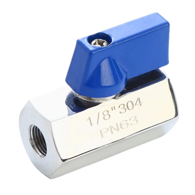 Factory Outlet SS201 SS304 SS316 Female-Male Thread Manual Control Mini Ball Valve For Water Oil Gas