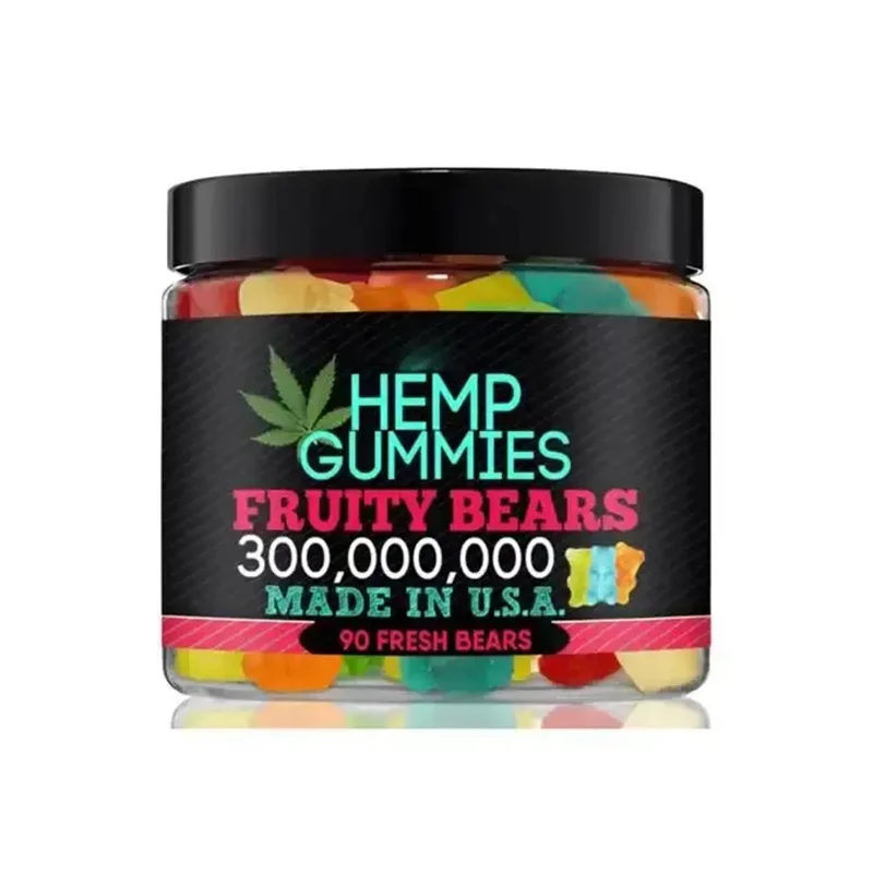 Private label Hemp gummies satisfying supplement good mood boost happy inflammation calm gummies
