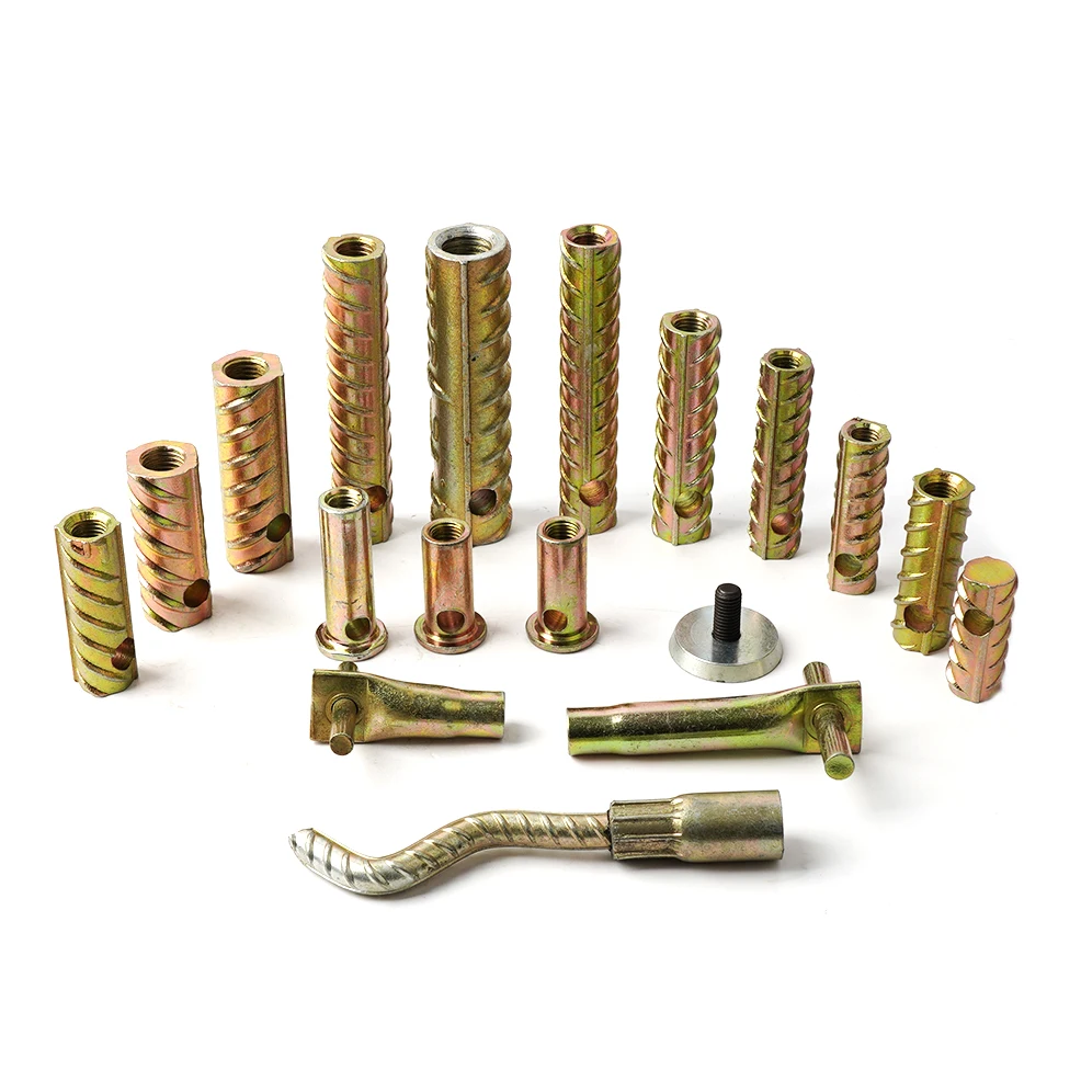 Precast Concrete Deformed Screw Threaded Steel Rebar Pc Wall Panel Hoisting Bolt Sleeve