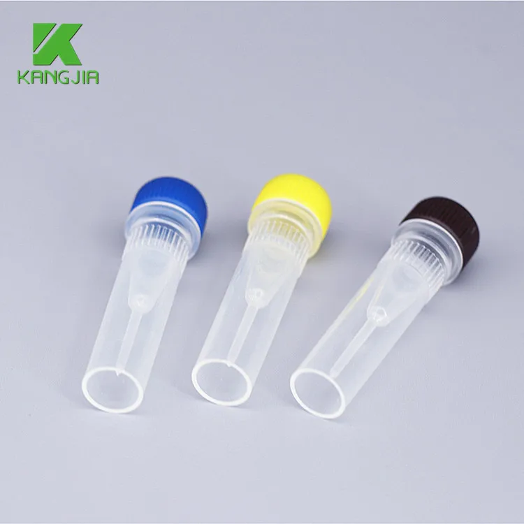 0.5ml 1.5ml 1.8ml 2ml 5ml 7ml 10ml 12ml 15ml 50ml sterilized cryogenic tube PP plastic cryo vial manufacturer