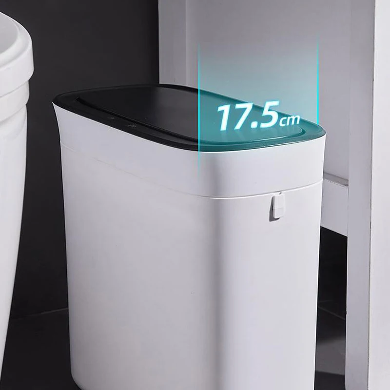 high tech digital pcba built in waste bin odorless automatic rose gold black waste bin