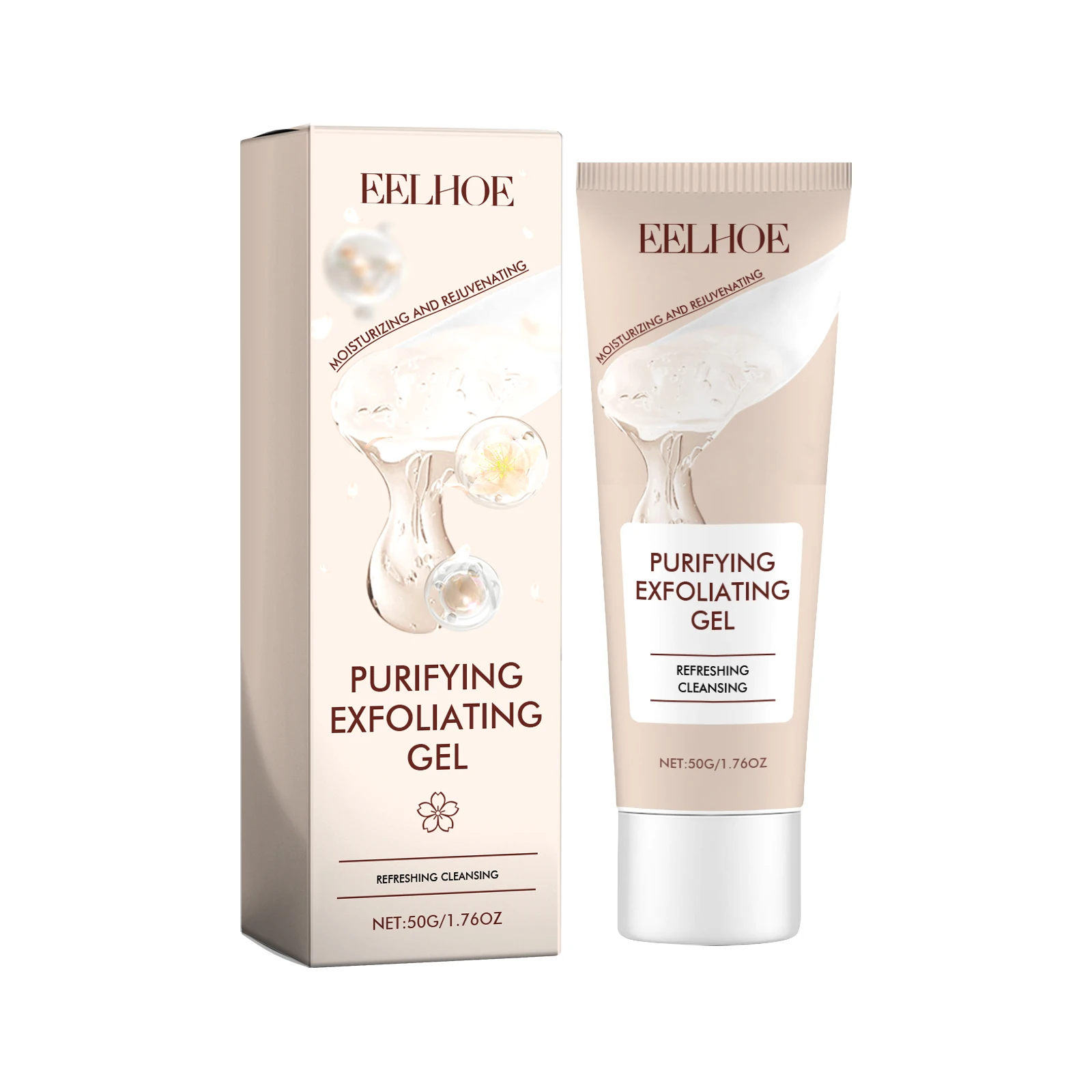 Natural Organic Face Scrub Remove Dead Skin Exfoliator Gel Moisturizing Whitening Facial Exfoliating Gel