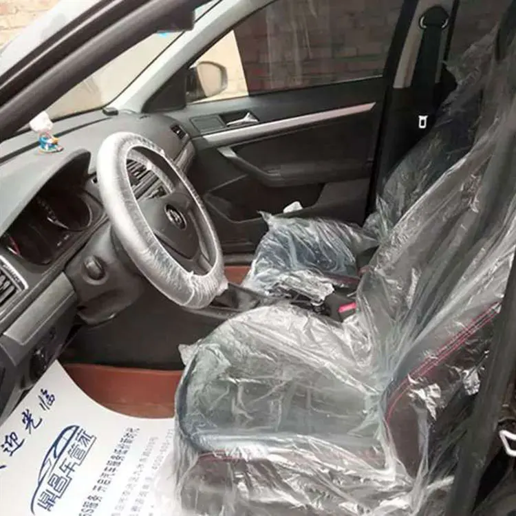 Самая популярная Защитная пленка для обслуживания автомобиля полный комплект одноразовый полиэтиленовый чехол