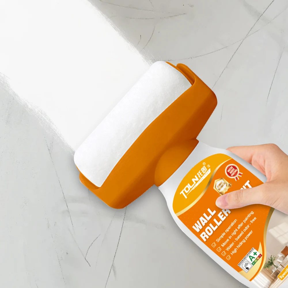 High Quality House Indoor Self Brush White Emulsion Roller Brush Interior Wall Repair Latex Coating Paint