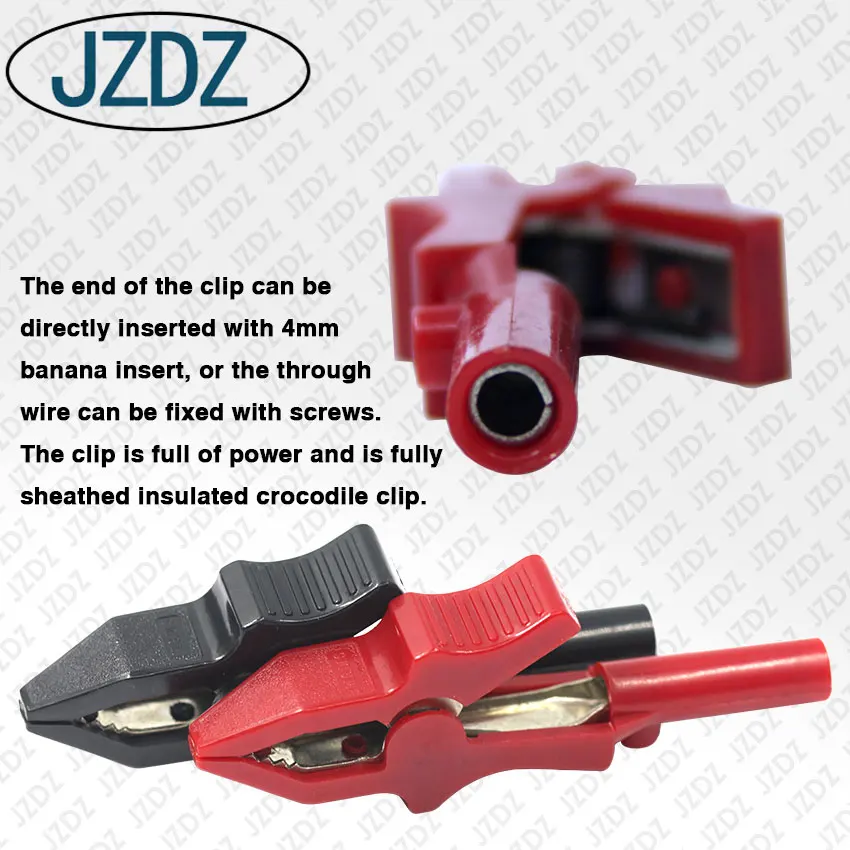 JZDZ J.60033 хвост с банановым штекером 4 мм для проверки зажима типа «крокодил»