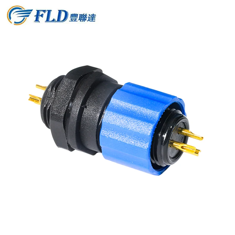 Plastic SD-3 Waterproof power Plug socket, 3 pin circular IP67 waterproof connector