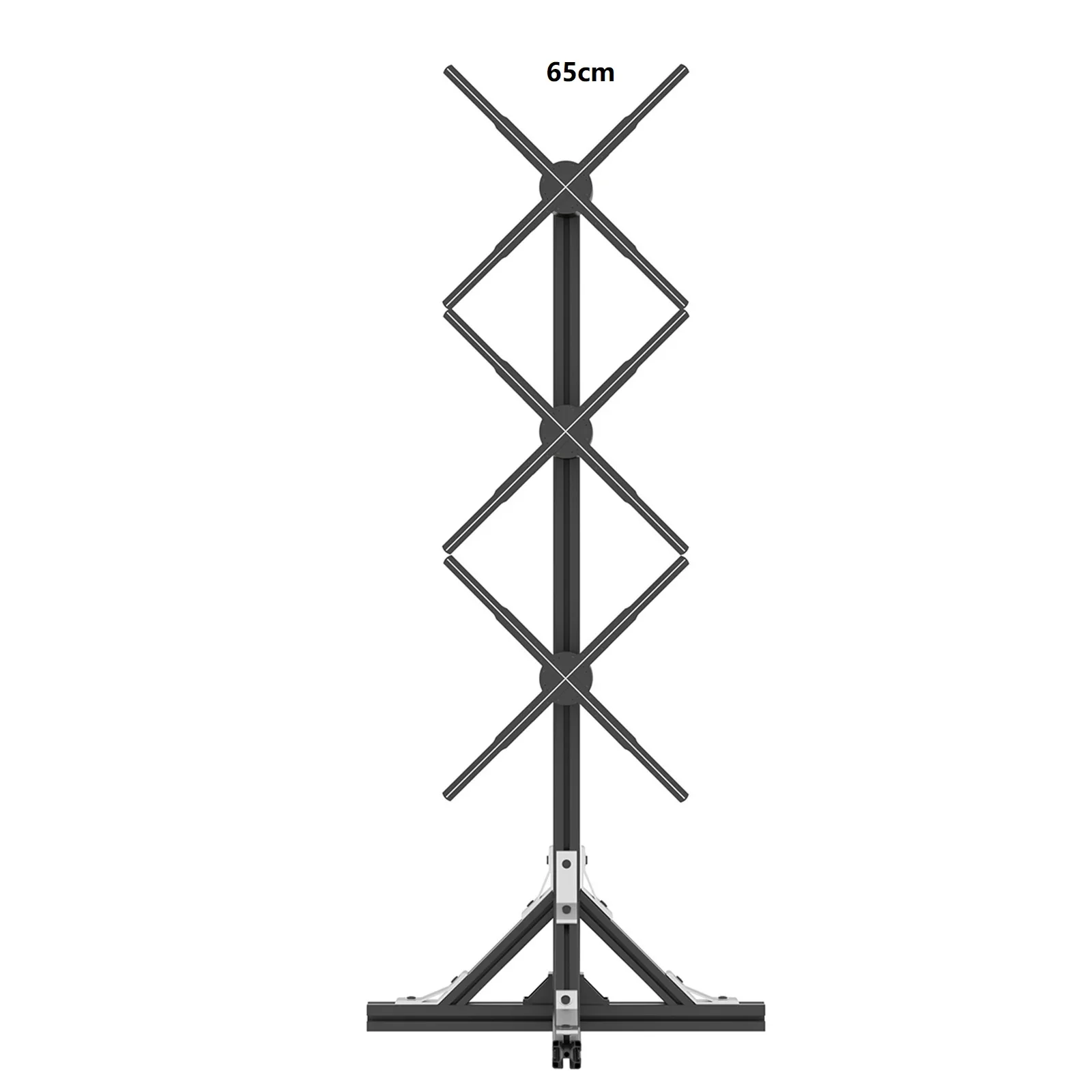 65CM 1*3 Splicing 3D Hologram Fan WiFi Projector with Bluetooth Versatile Picture Fan Spinner for Shops Led Holographic Fan