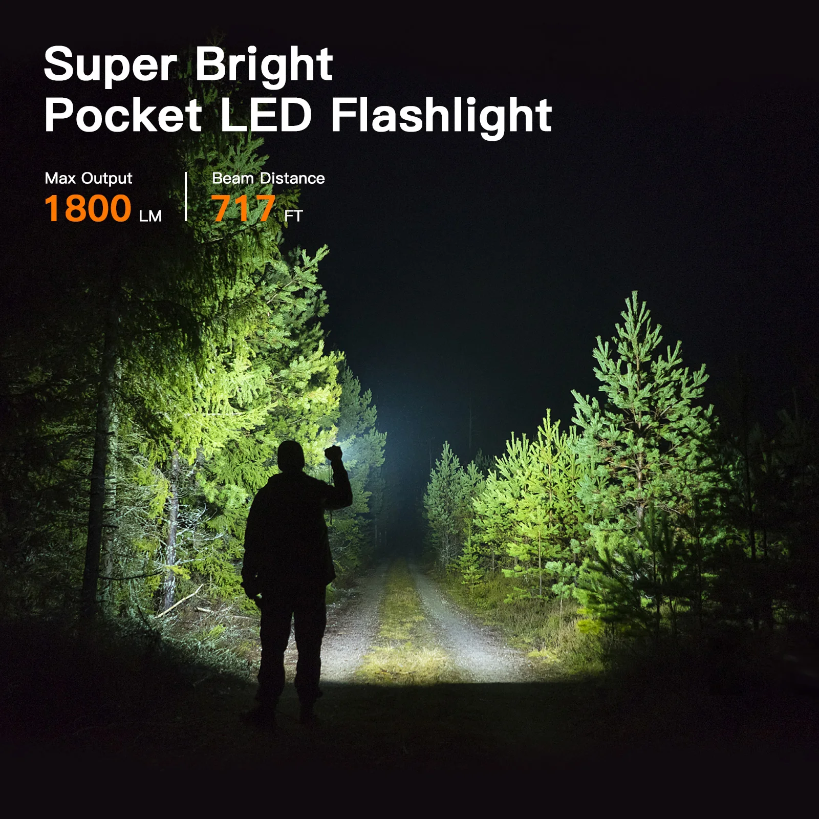 Wurkkos WK03 1800Lumen SST40 Super Bright EDC Torch Waterproof IP68 Pocket Light USB C Rechargeable Small LED Flashlight