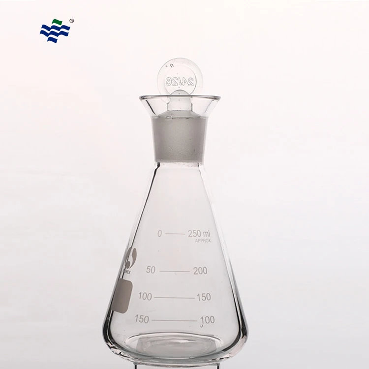 Laboratory Conical Flat Bottom Flask With Stopper