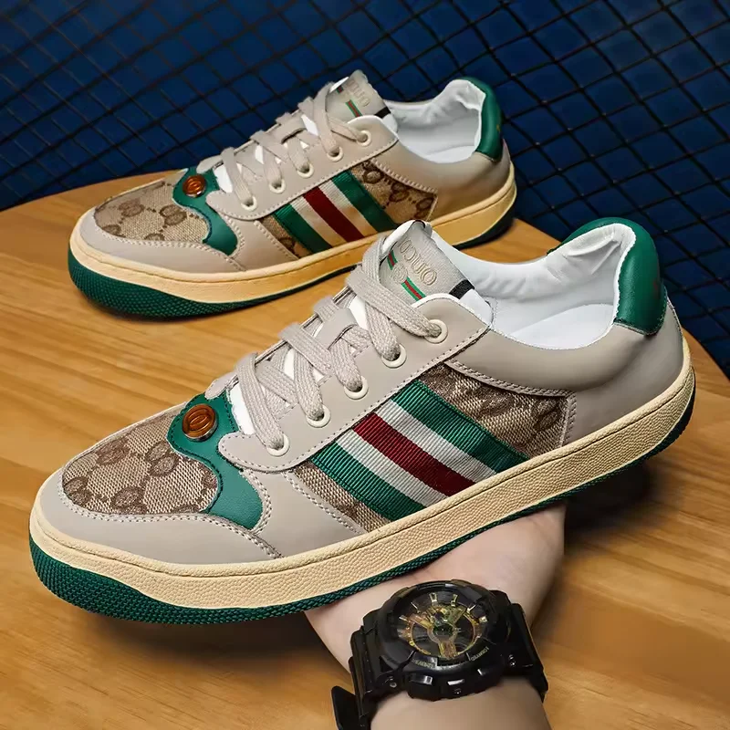 High Quality Shoes Designer Luxury Shoes For Men Branded Genuine Leather Sneaker Walking Style Shoes for Women