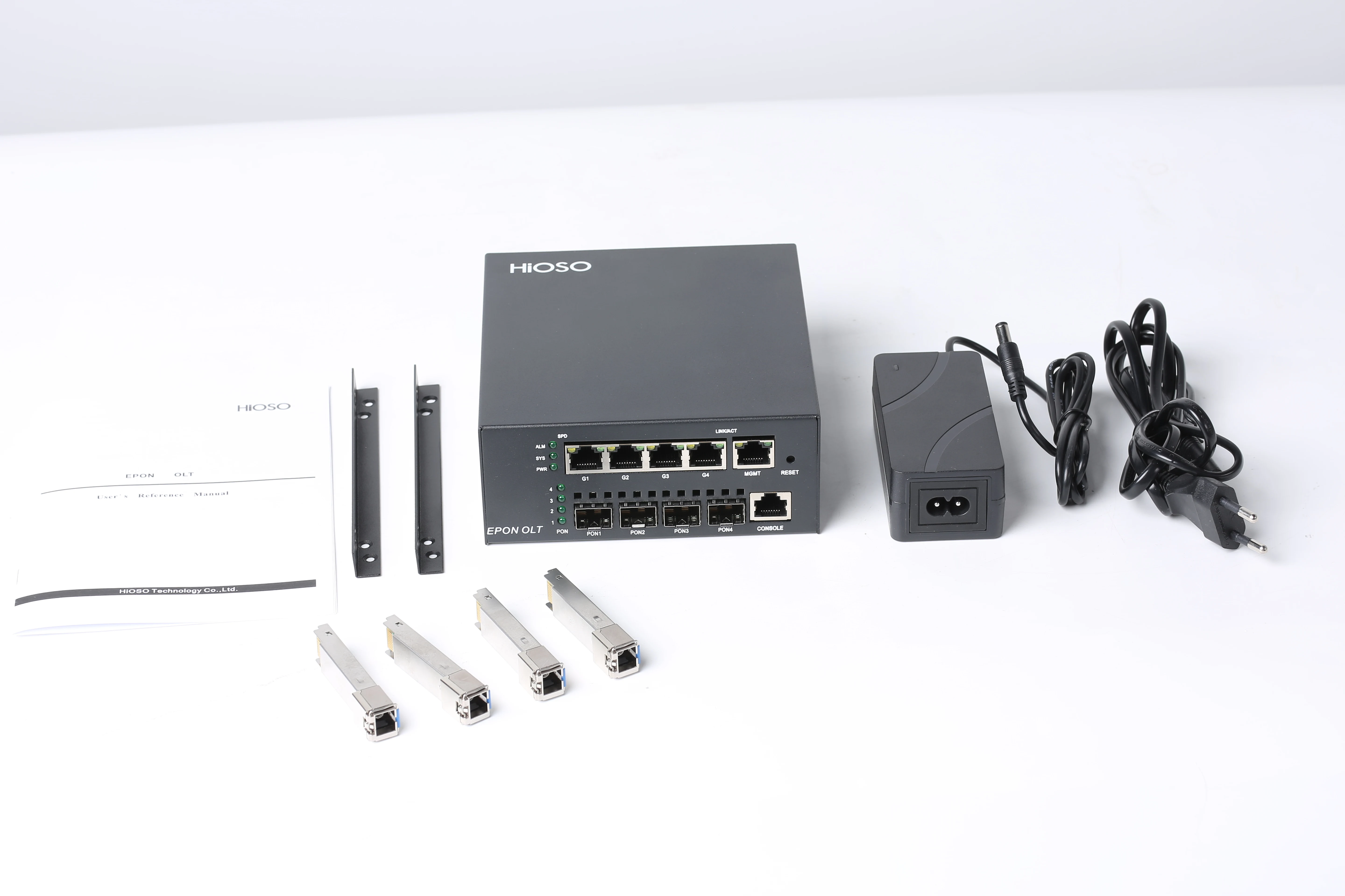 Made in China factory tax included Ftth olt 4 uplink ports epon xpon mini epon 4pon olt epon with 4 PX20+++ PON SFP moules