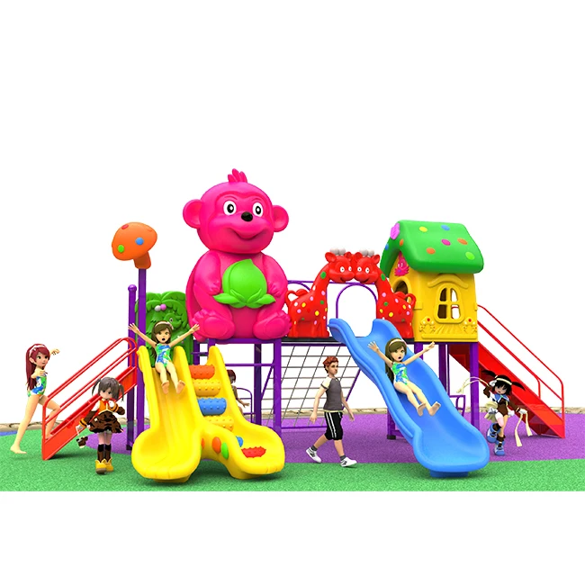 High Quality New Design Plastic Slide Outdoor Playground Equipment For Children